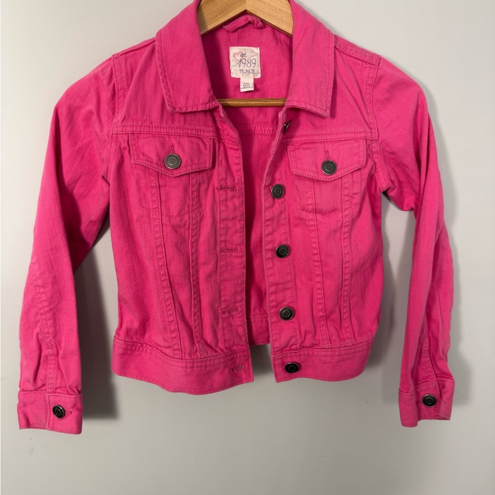 Girls Children’s Place Pink Kids Denim Jacket Size 10